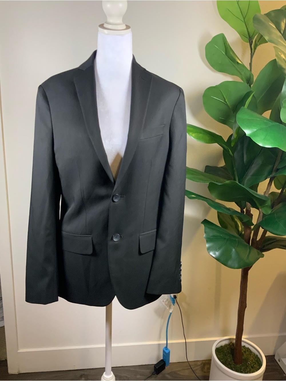 Haggar Black Two-Button Suit Jacket